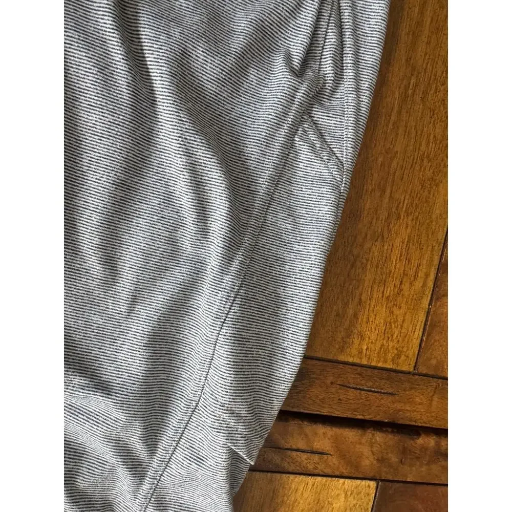 Danskin Gray Striped Leggings Women’s L/G Yoga Activewear Stretch Pants - Picture 8 of 10